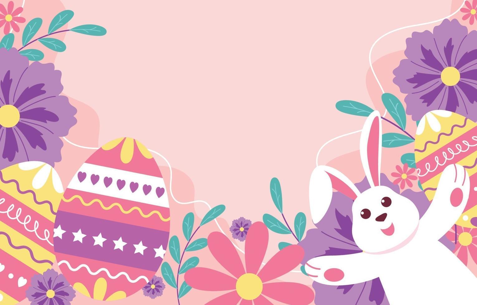 Easter Festivity Colorful Background vector