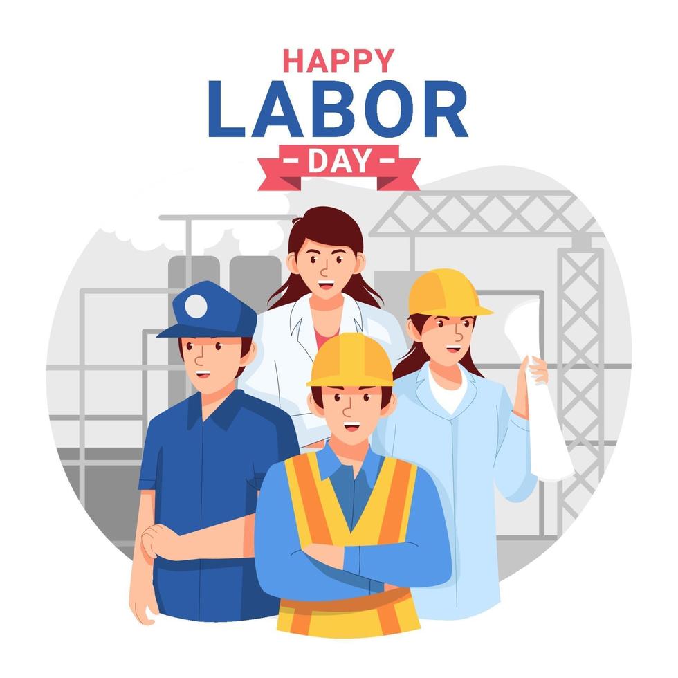 Happy Labor Day Design vector