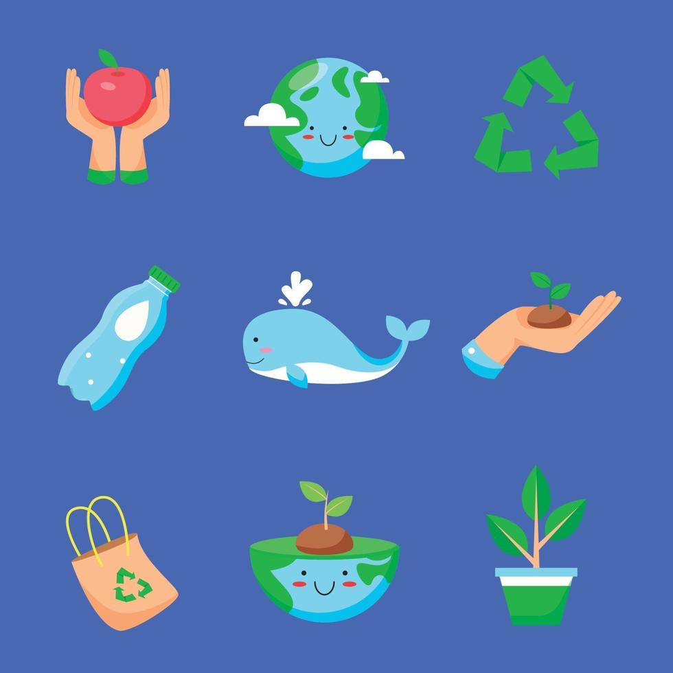 Earth Day Awareness Icon vector