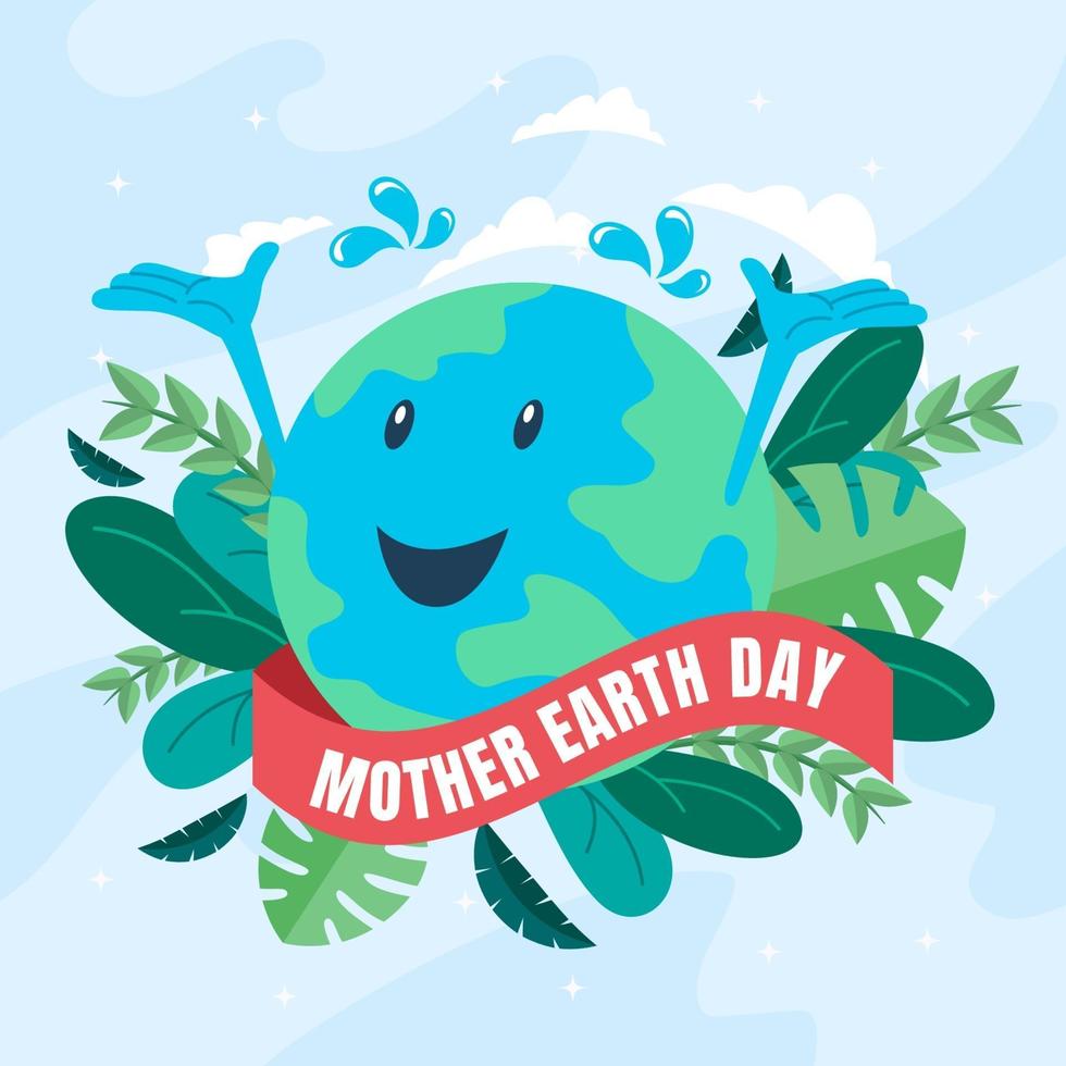 Mother Earth Day Background vector