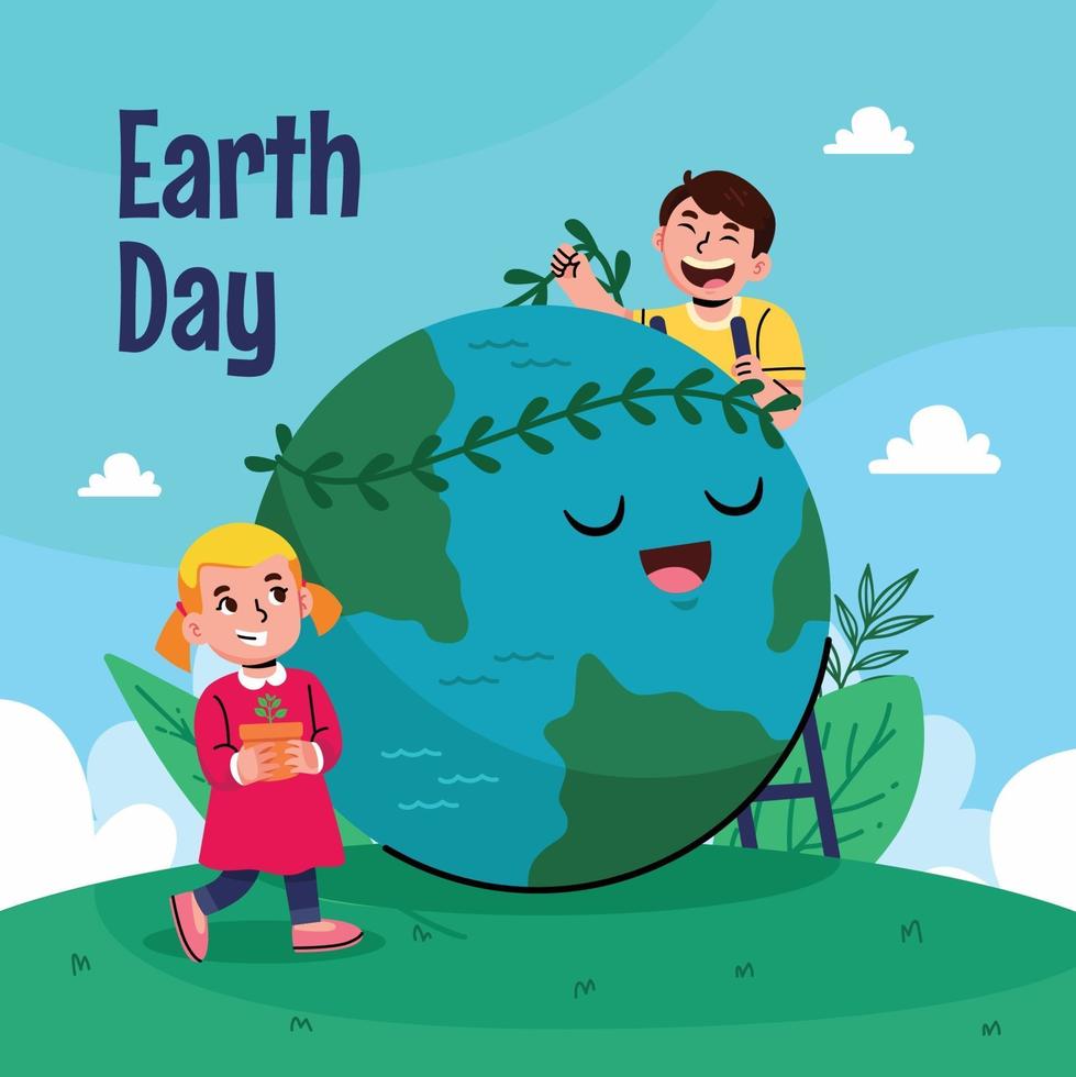 Earth Day Background vector