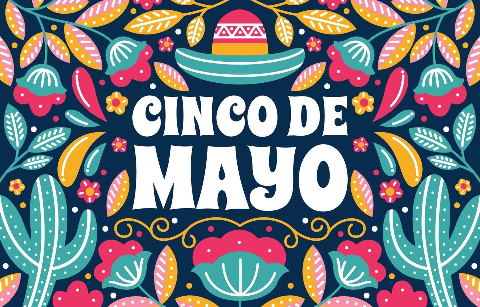 Cinco De Mayo Festival Background vector