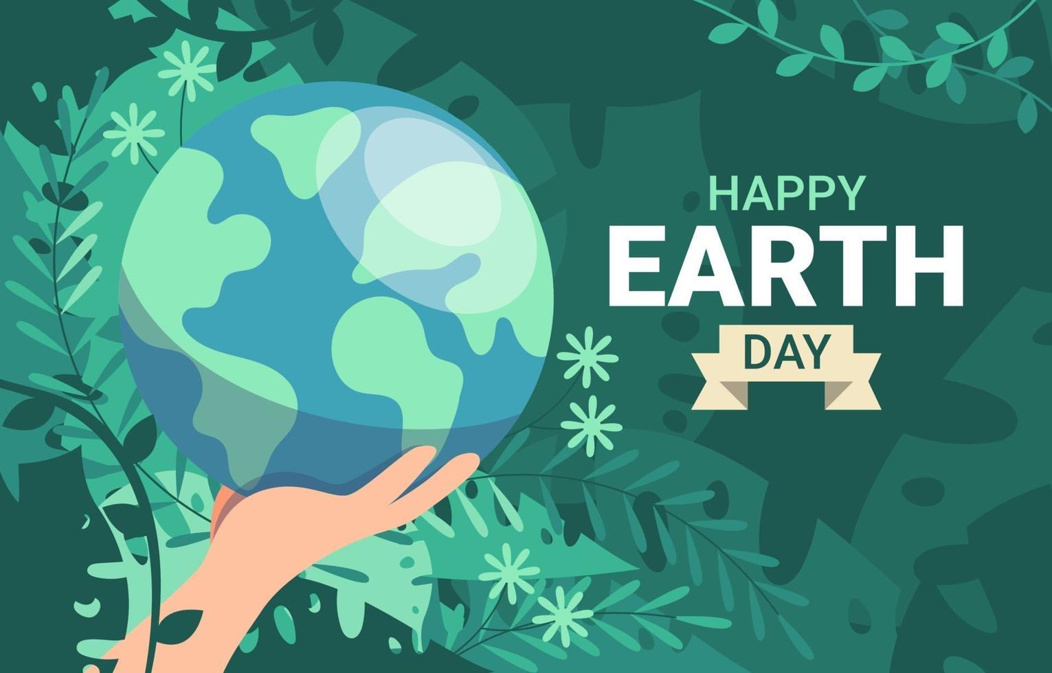 Happy Earth Day Design vector