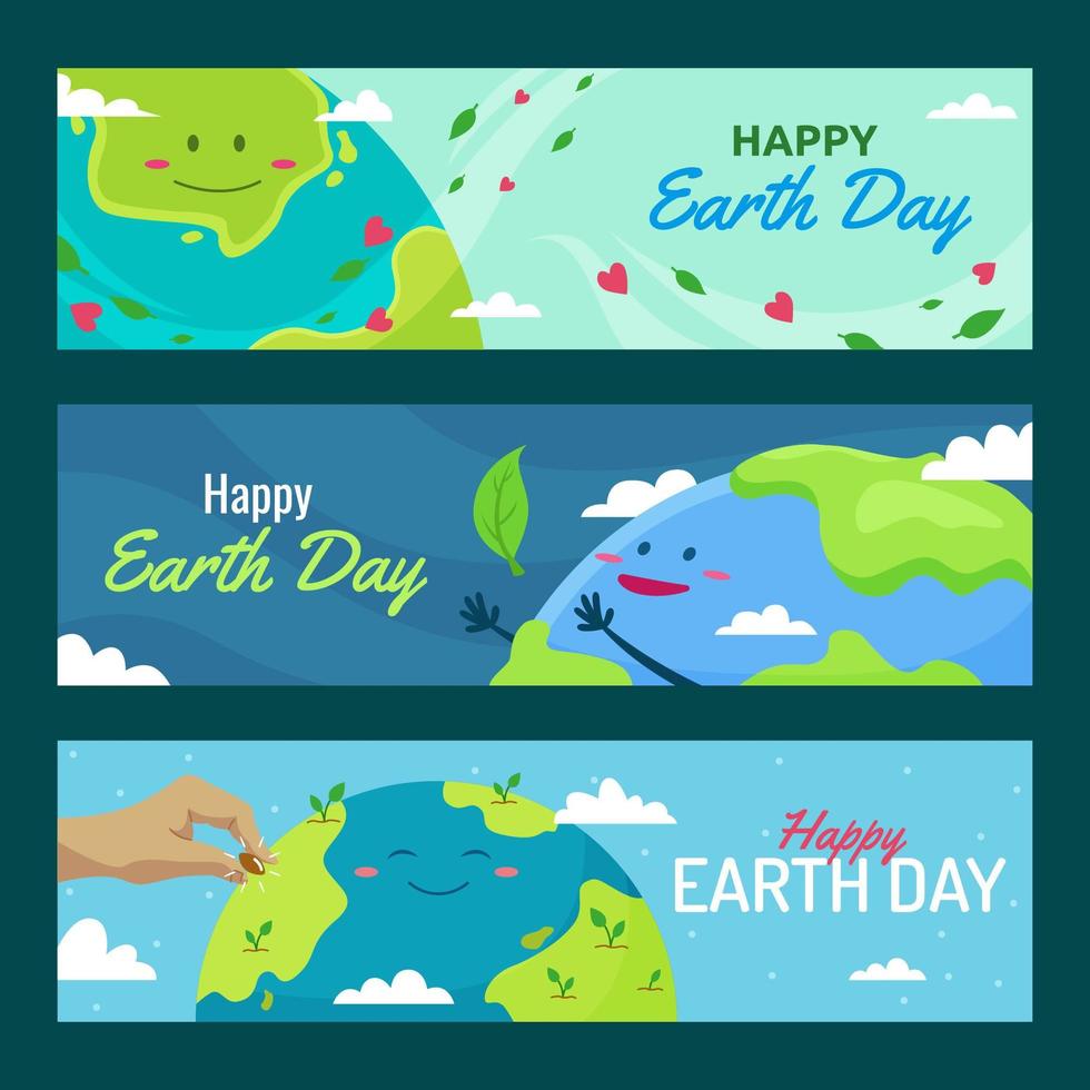 International Earth Day Banner vector