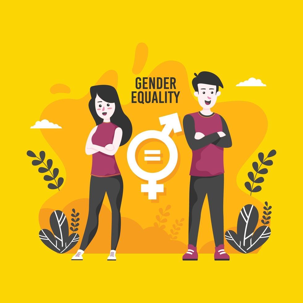 Gender Equality Campaign Concept vector