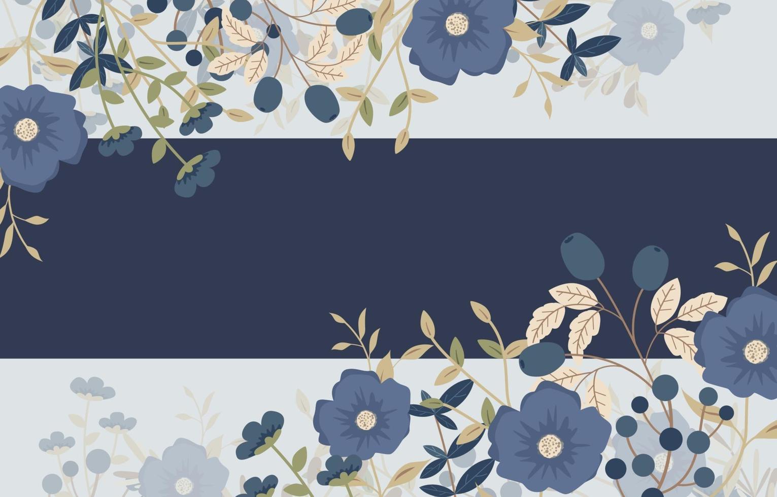 fondo floral de la naturaleza vector