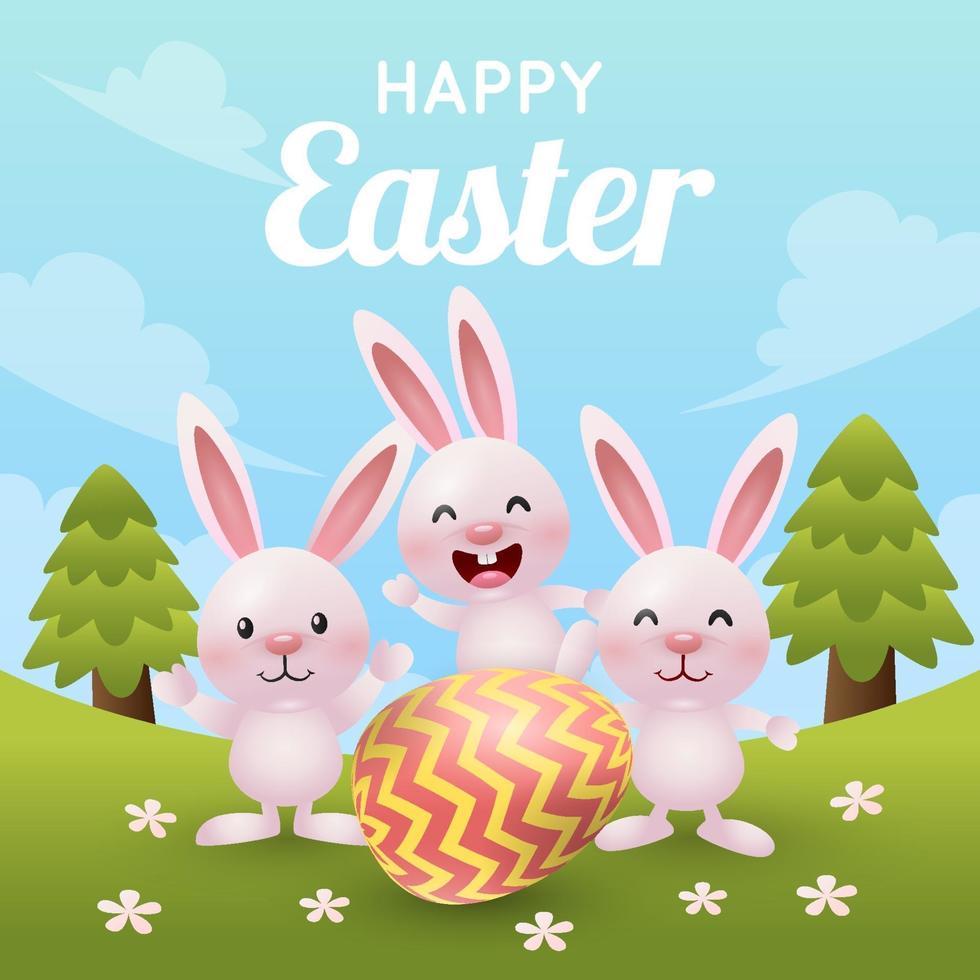 Happy Easter Background vector