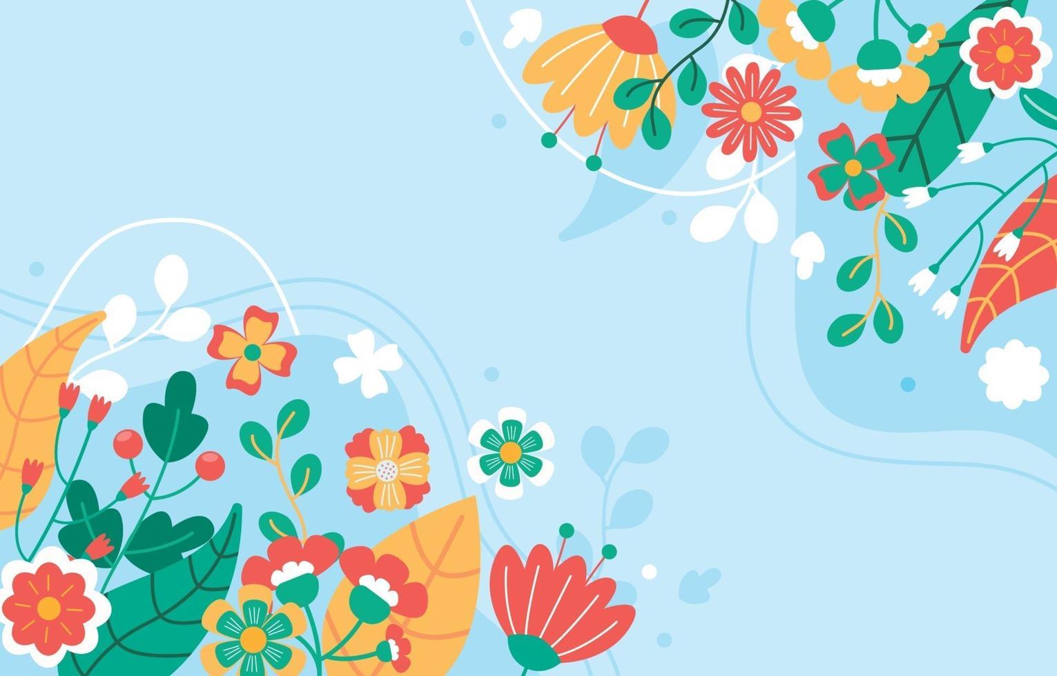 Floral Spring Season Background vector