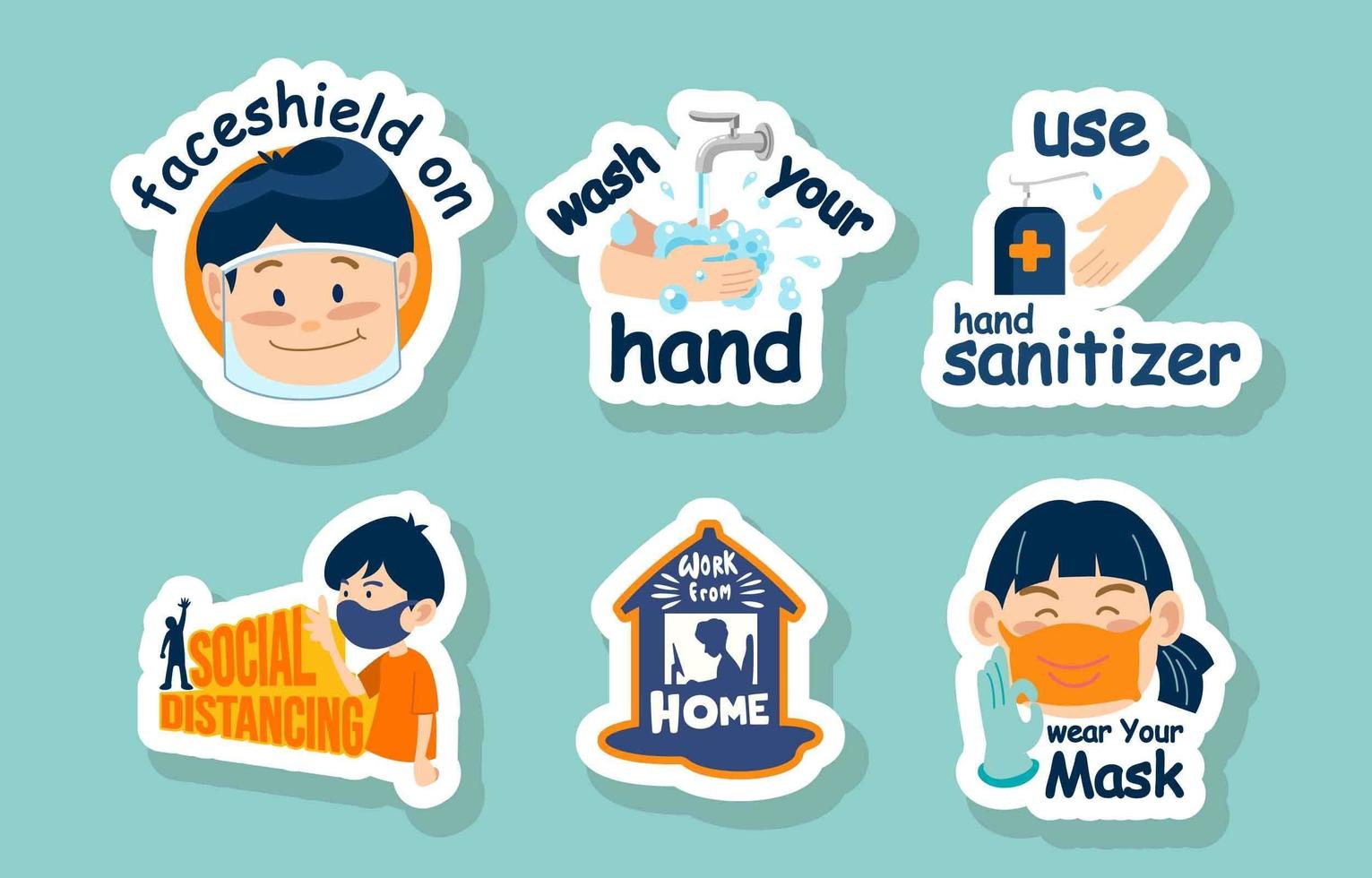 Protocol Every Day Sticker vector