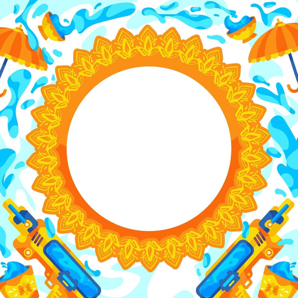 Songkran Festival Background vector
