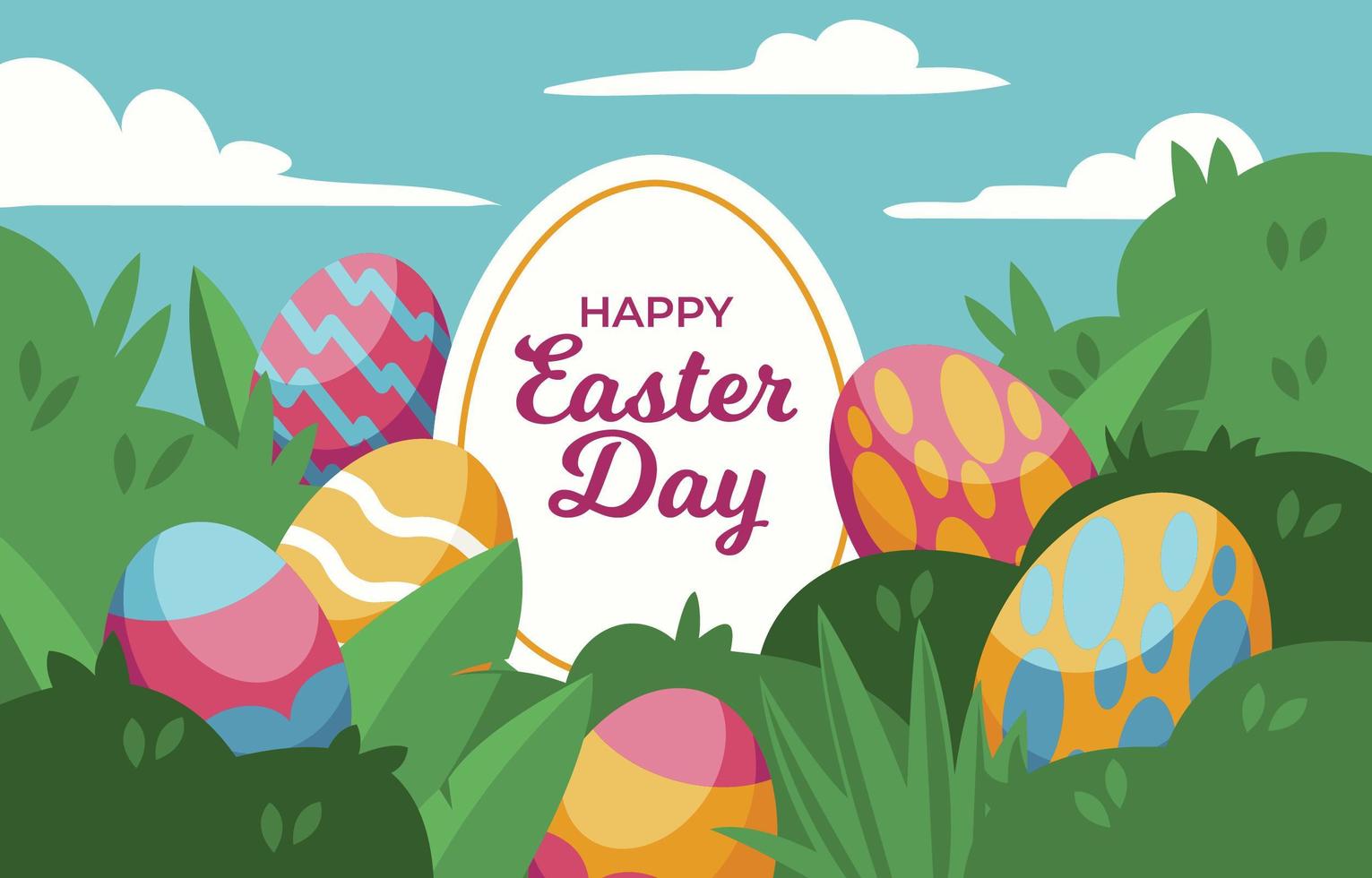 Easter Egg's Background vector