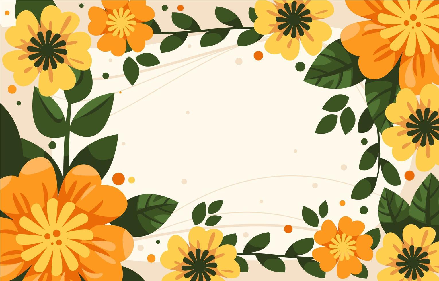 Fresh Floral Spring Background vector