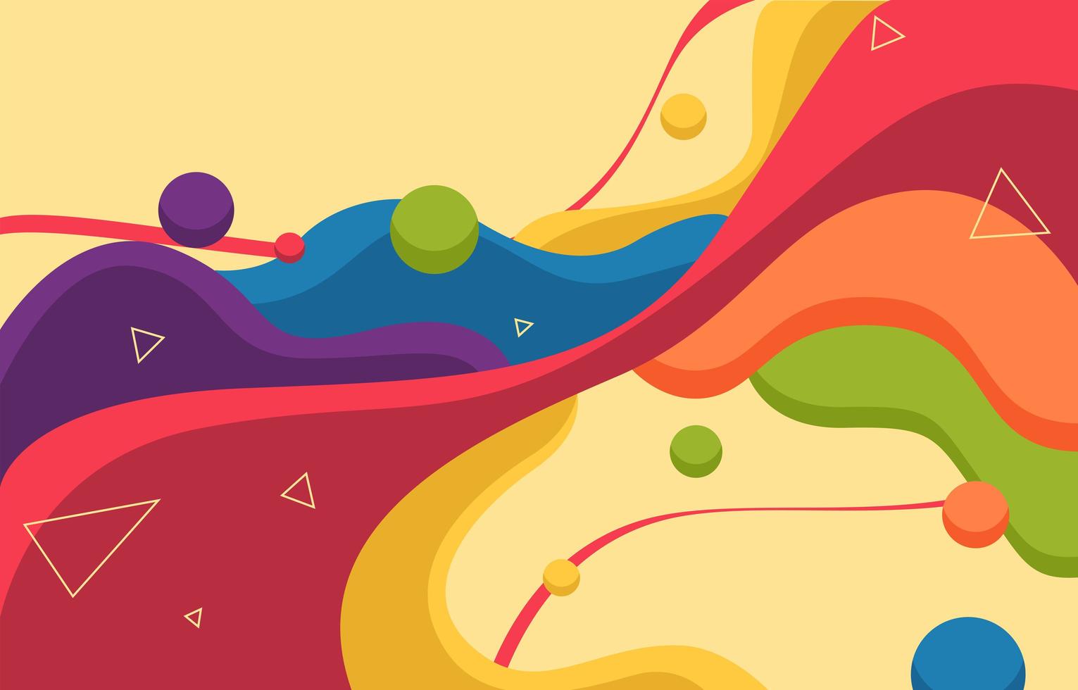 Colorful Fluid Shape Background vector