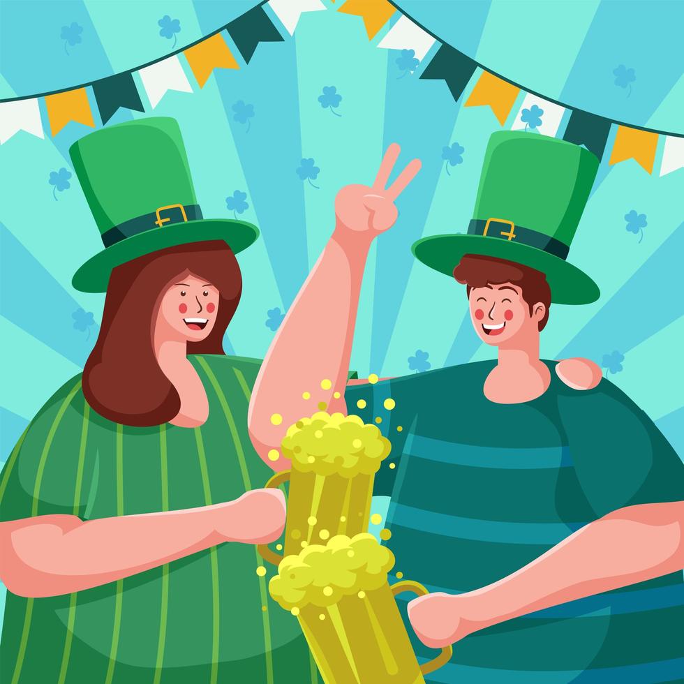 St Patrick's Day Celebration Party vector