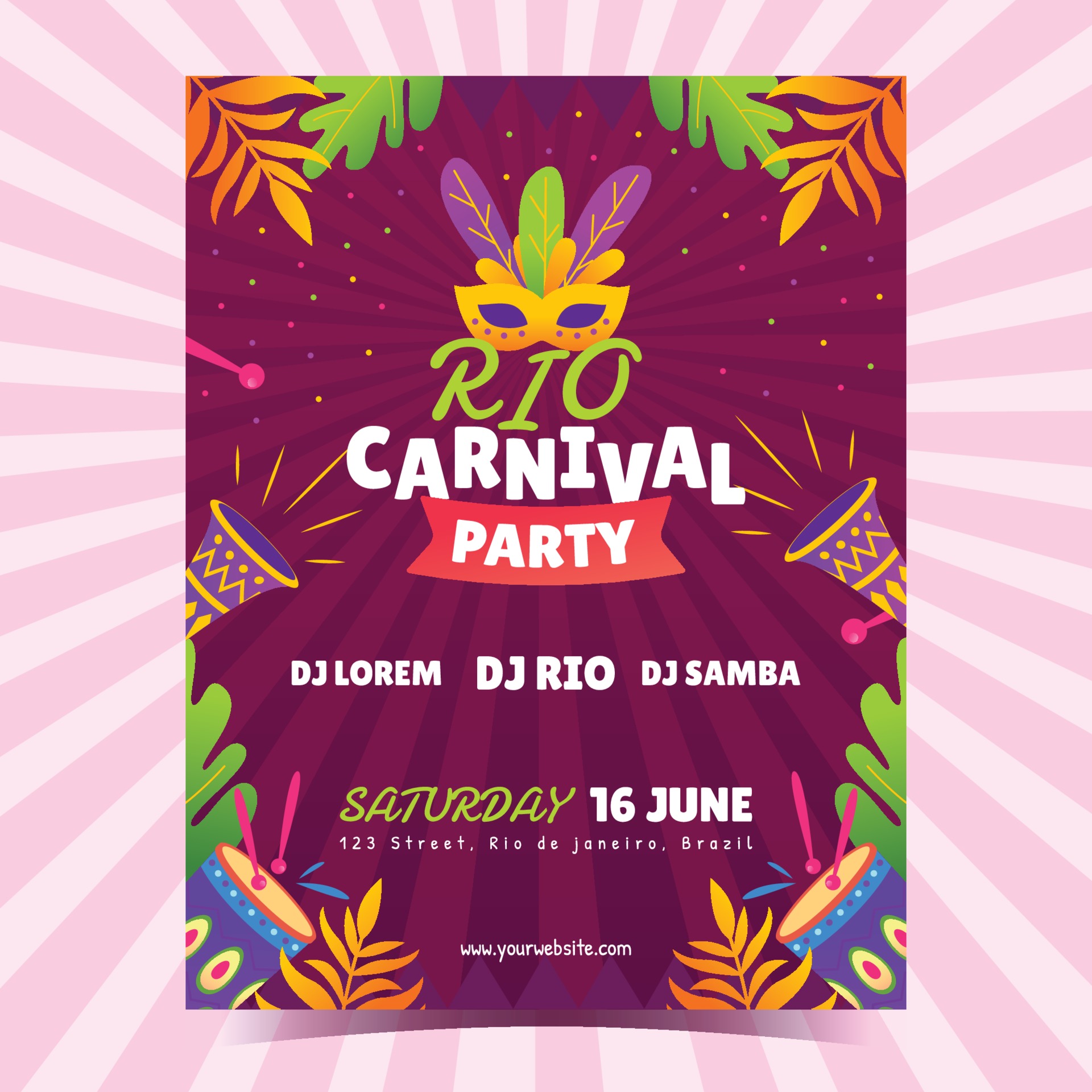 Rio Carnival Party Poster Design 2072809 Vector Art At Vecteezy Rio Carnival Party Poster Design 2072809 Vector Art At Vecteezy