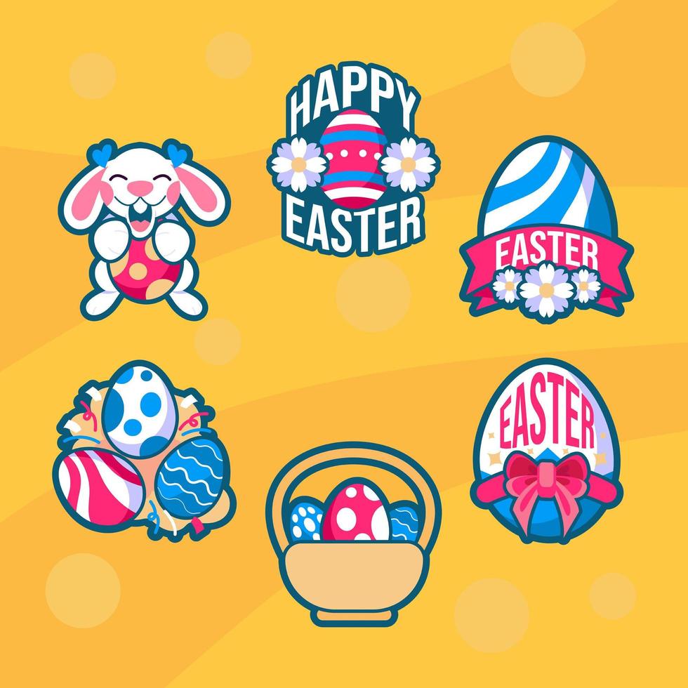 Cute Celebration of Easter vector