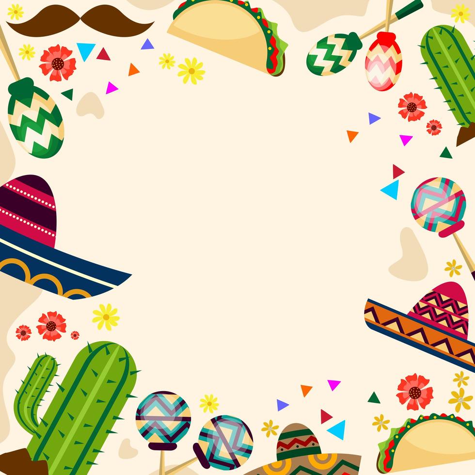 fondo del festival cinco de mayo vector