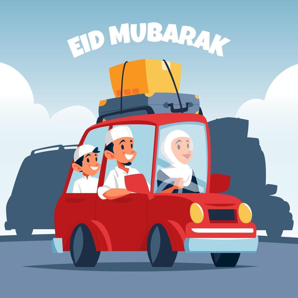 Eid Family Tradition vector