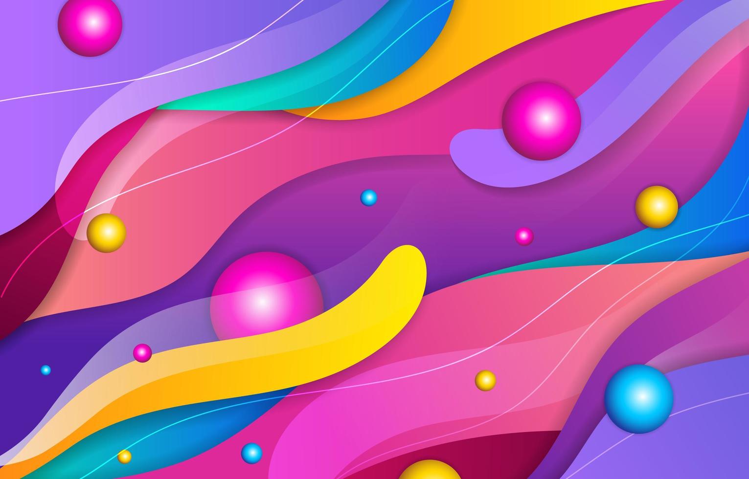 Colorful Wave Background vector