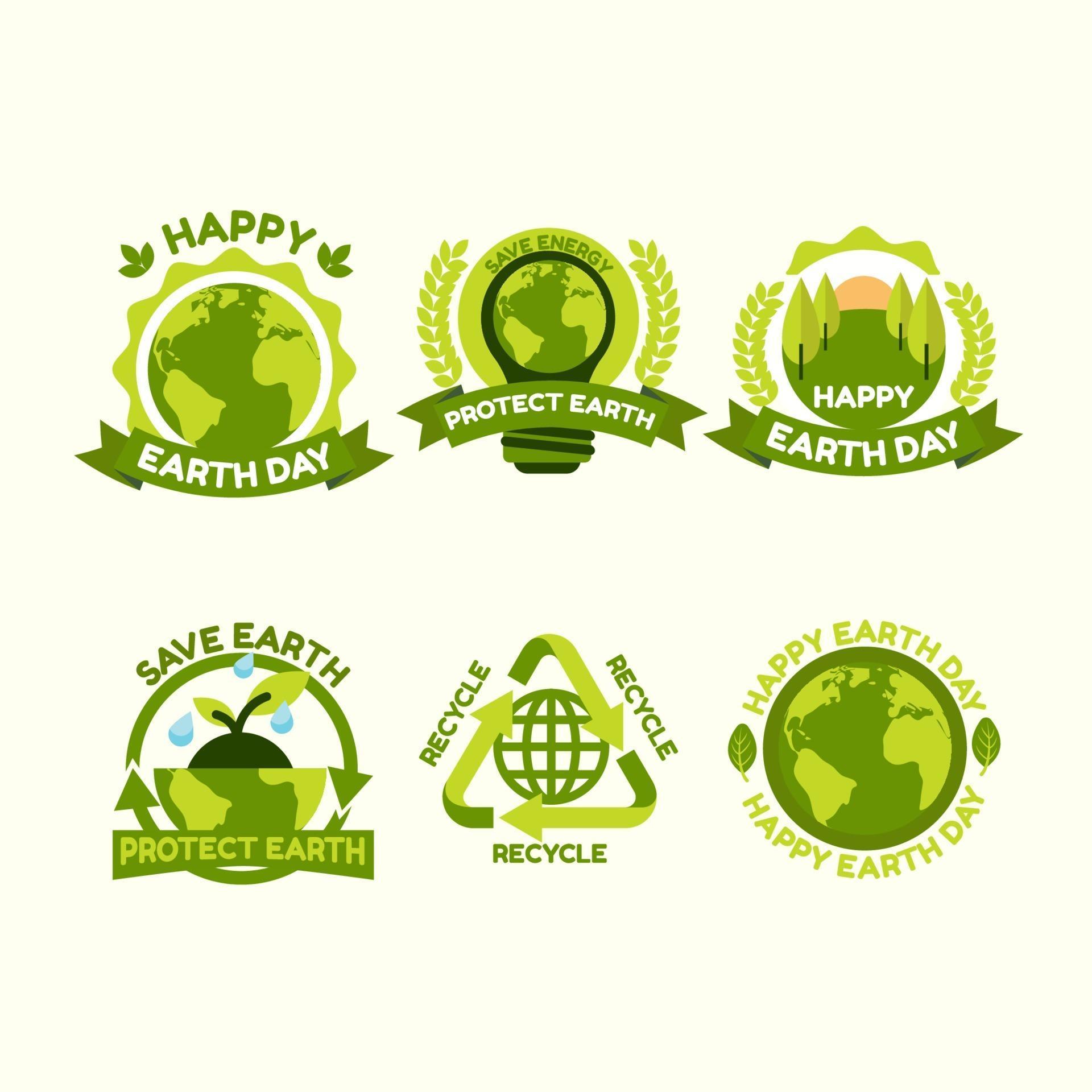 Earth Day Set of Icons 2072950 Vector Art at Vecteezy
