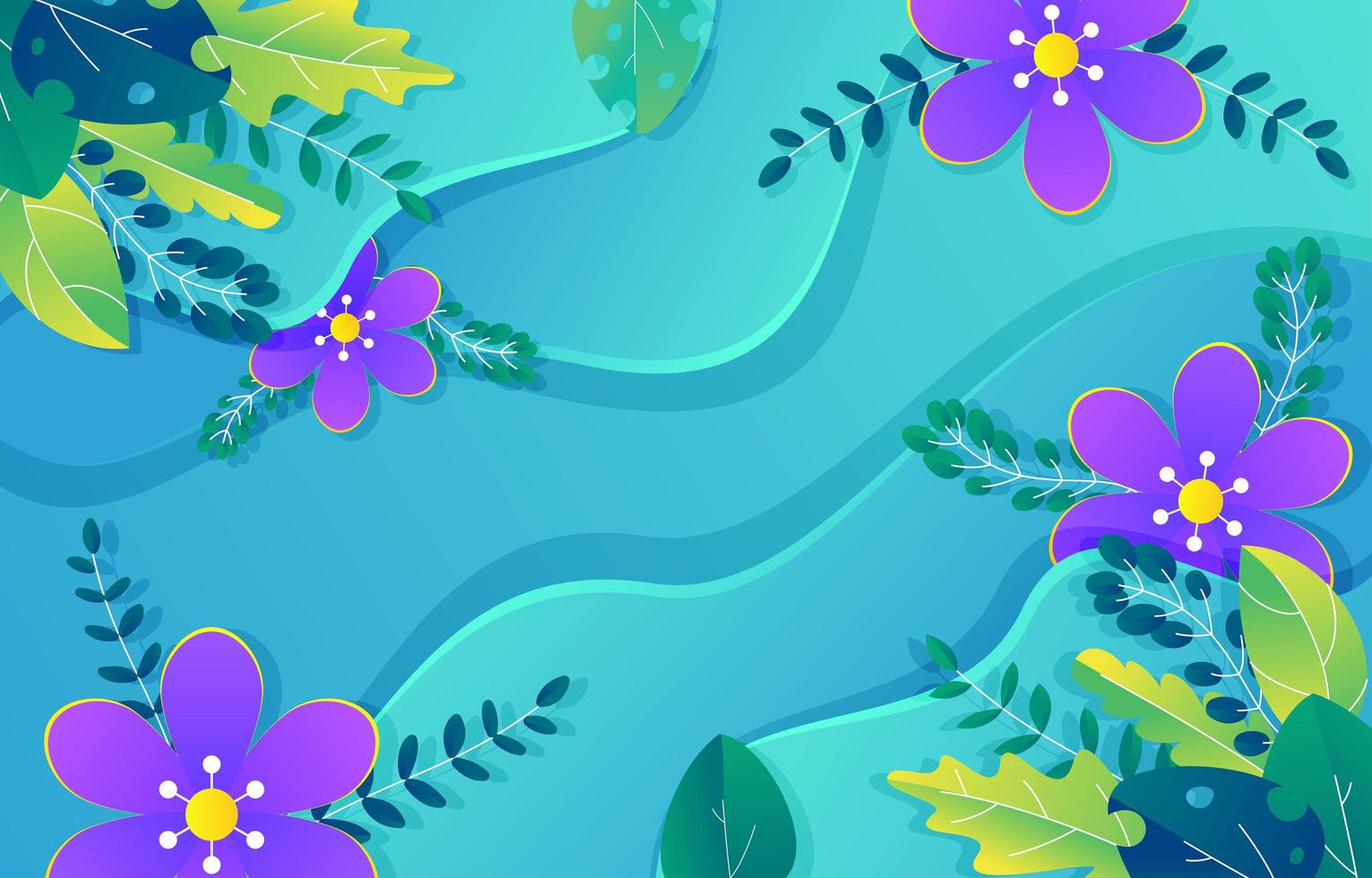 fondo de hojas de primavera vector