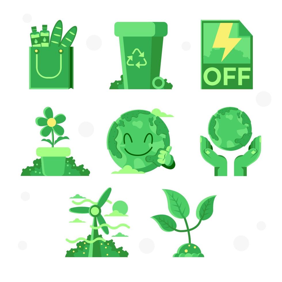 Green Care Global Warming vector