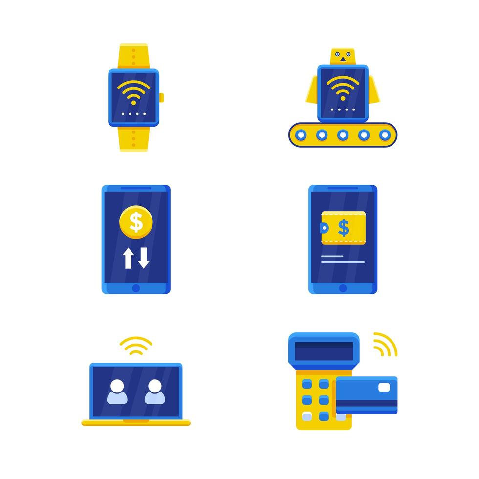 Contactless Technology Icon vector