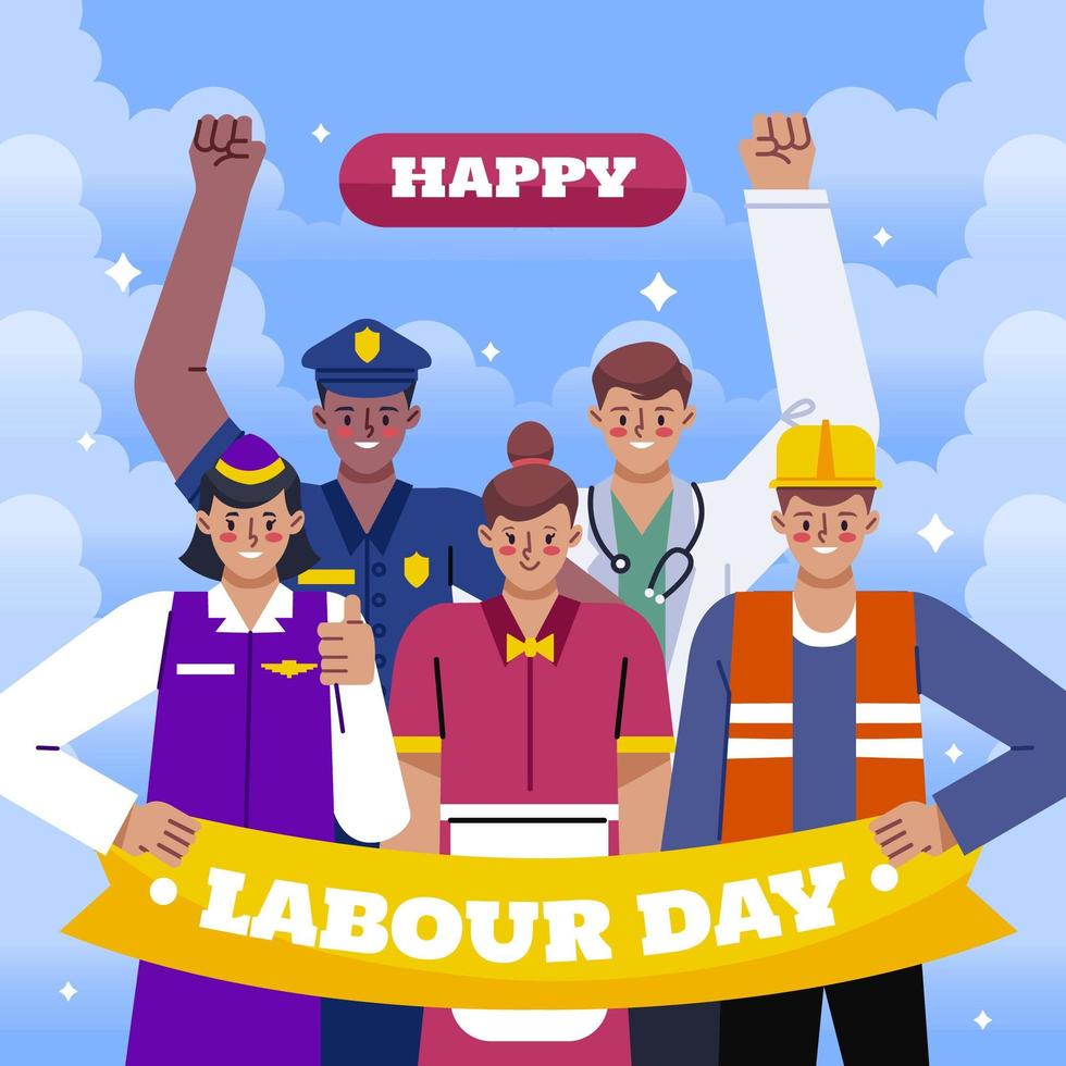 Labour Day Design vector