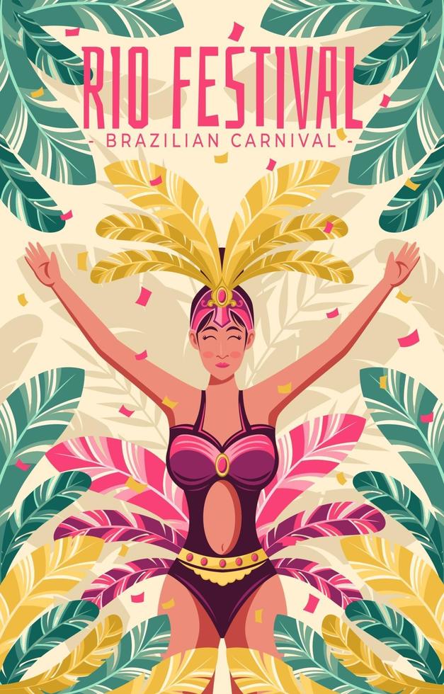The Annual Rio Festival vector