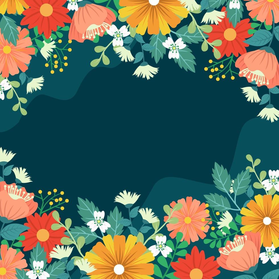 flores primavera fondo vector