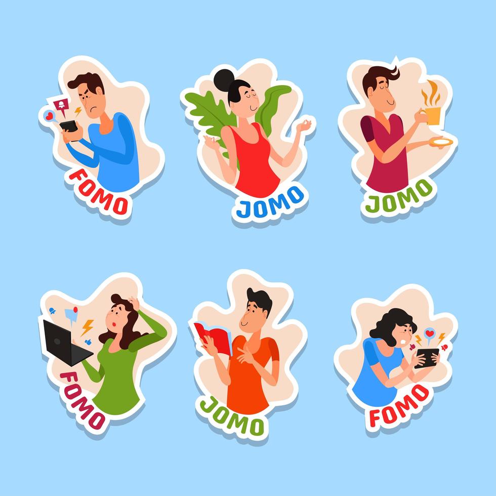 Fear and Joy of Missing Out Sticker vector
