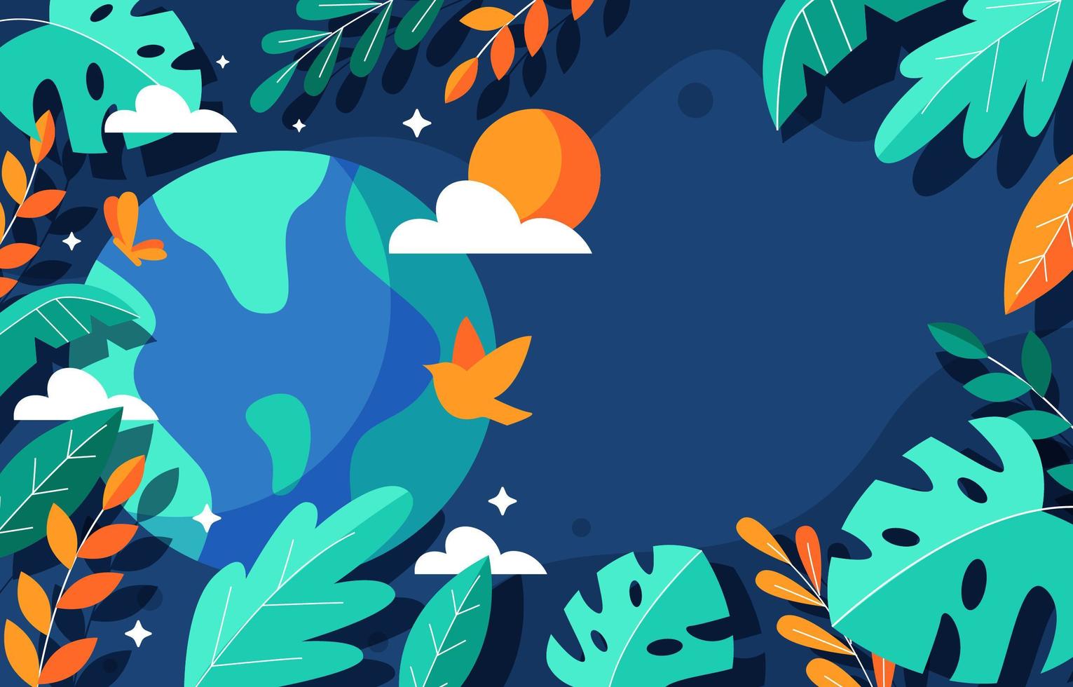 Earth Day Background vector