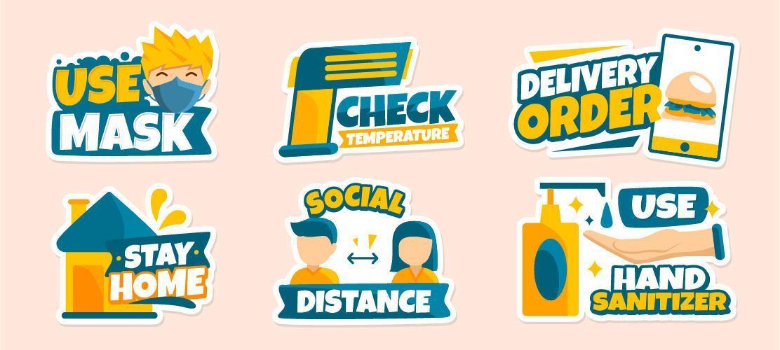 Protocol in Everyday Life Sticker vector