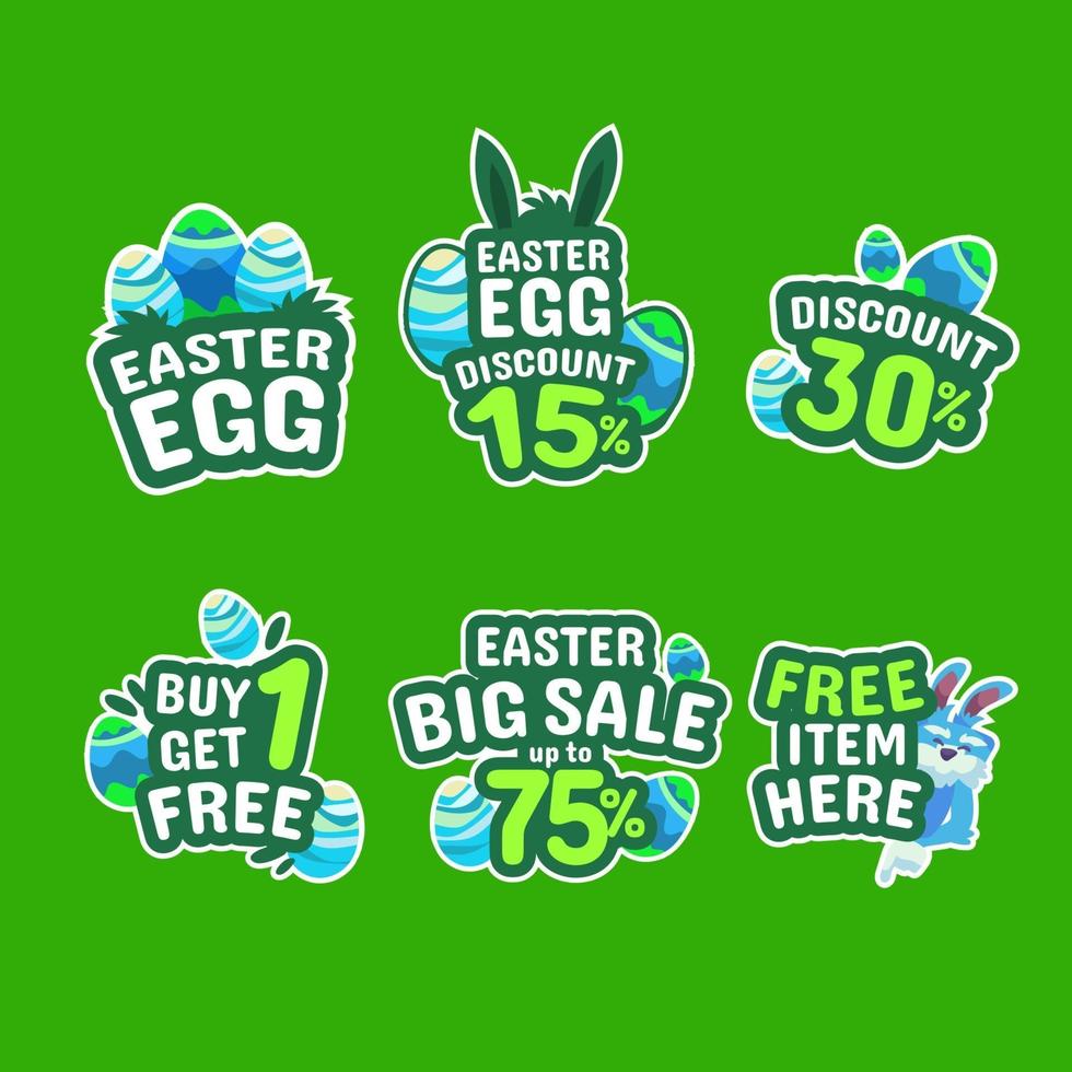 Easter Marketing Label vector