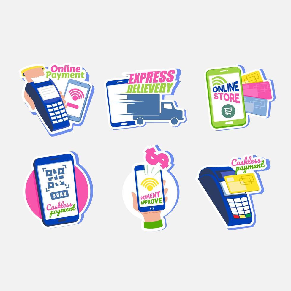 UNTACT Technology Sticker vector