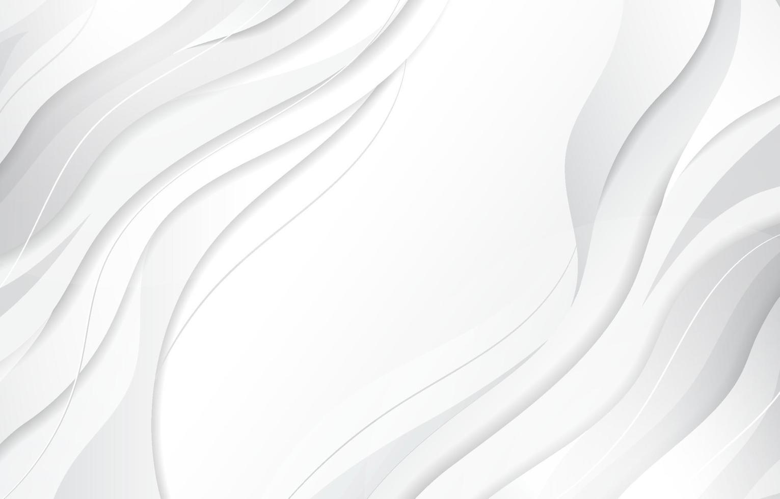 White Wave Background vector