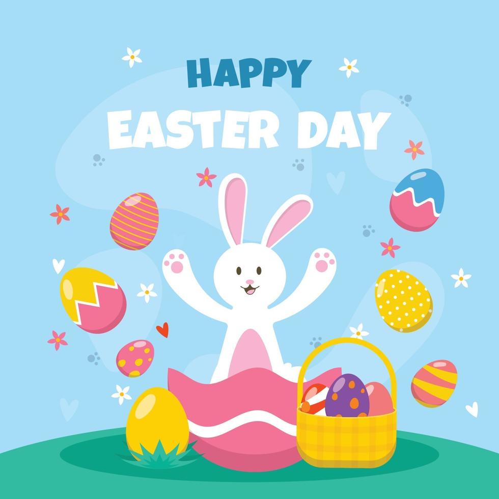 Happy Easter Day Design vector