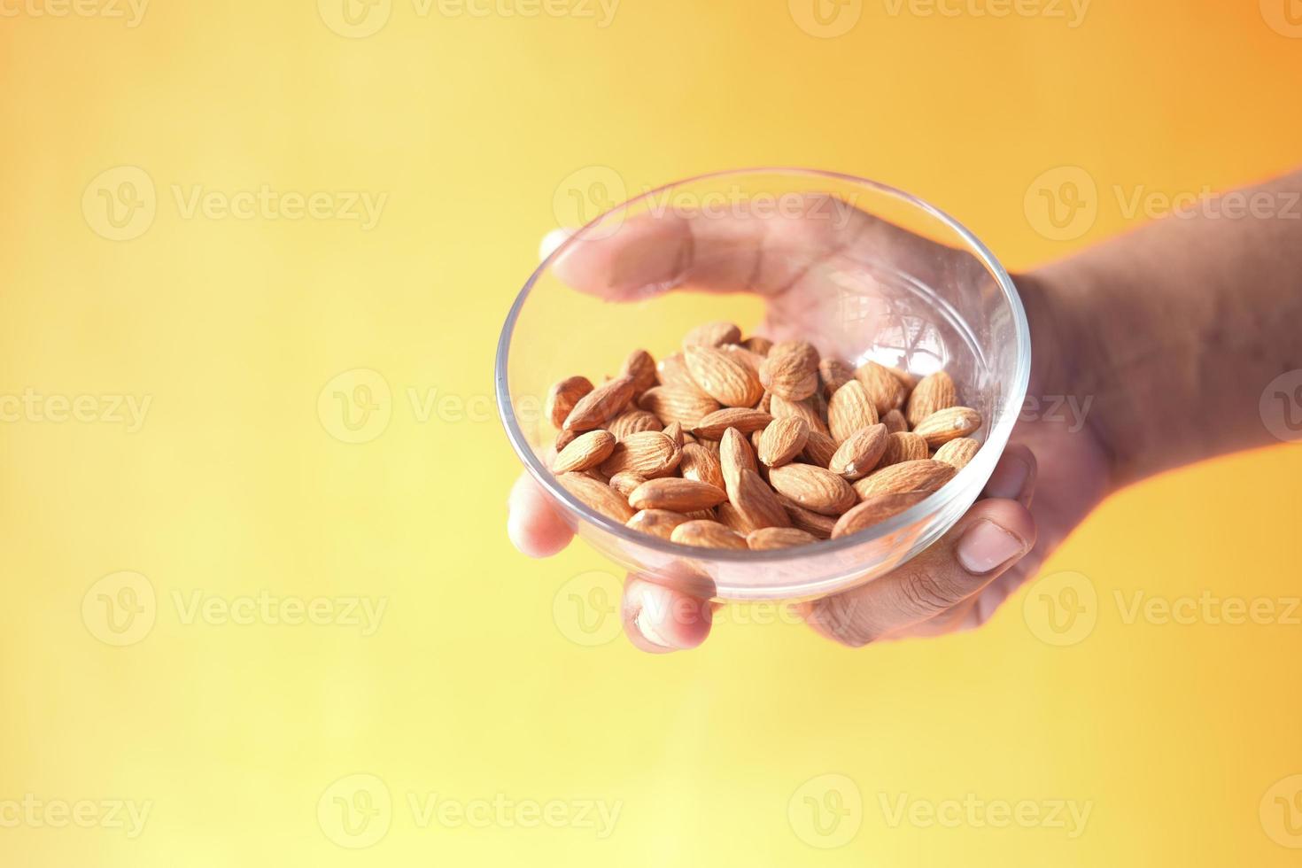 Bowl of almonds photo