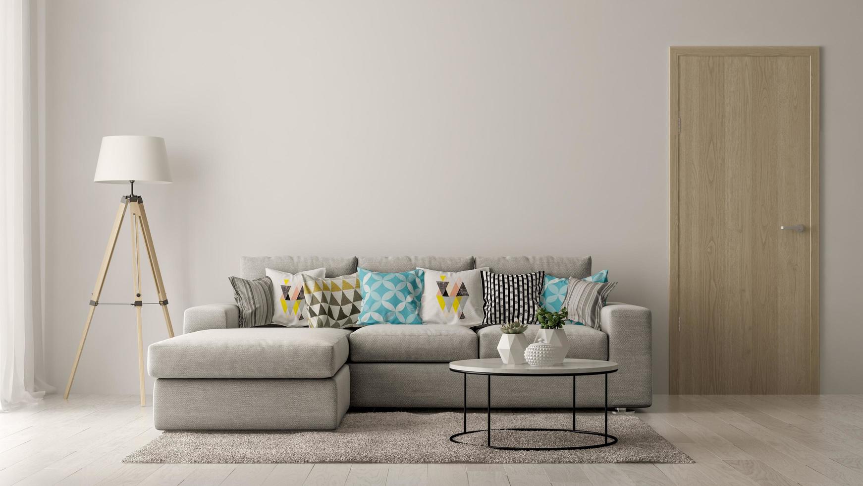 https es vecteezy com foto 2074320 interior de una sala de estar moderna con un sofa y muebles en renderizado 3d