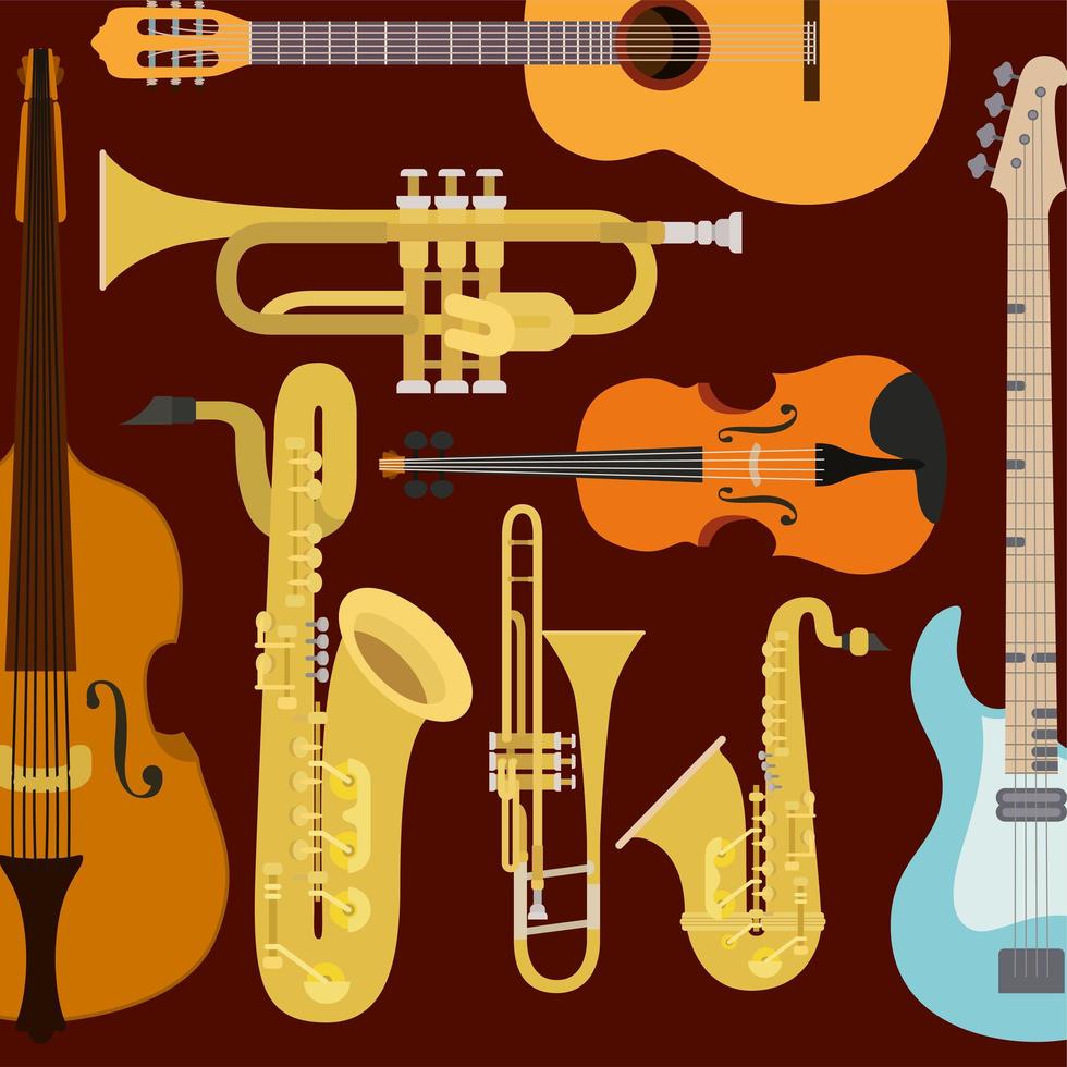 instrument pattern background vector