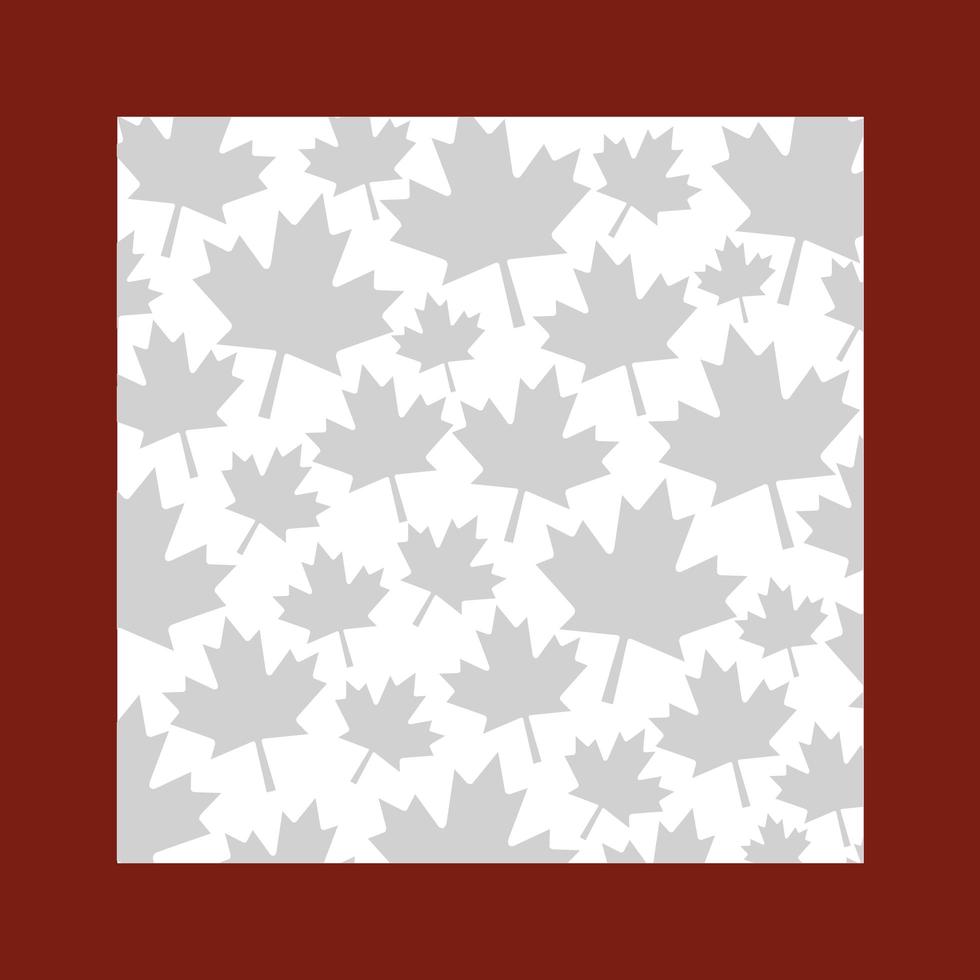 Maple leaf of canada frame design vector