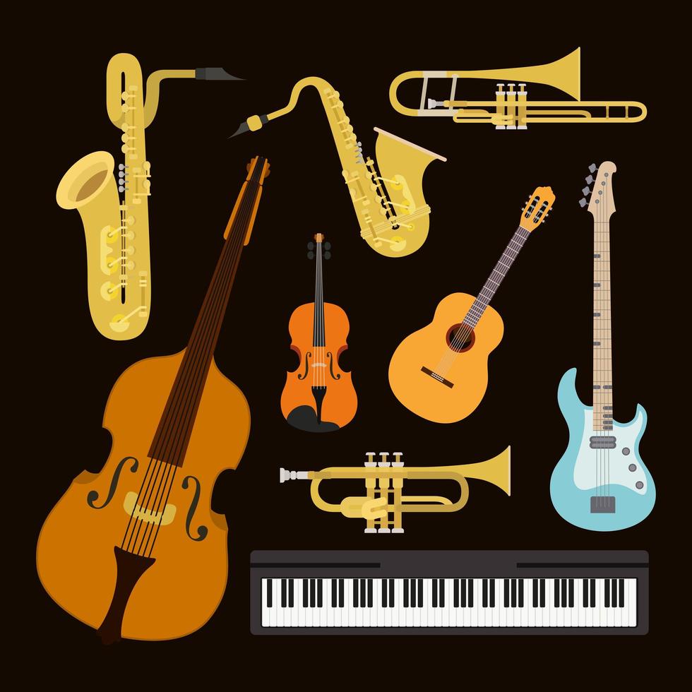 conjunto de instrumentos vector