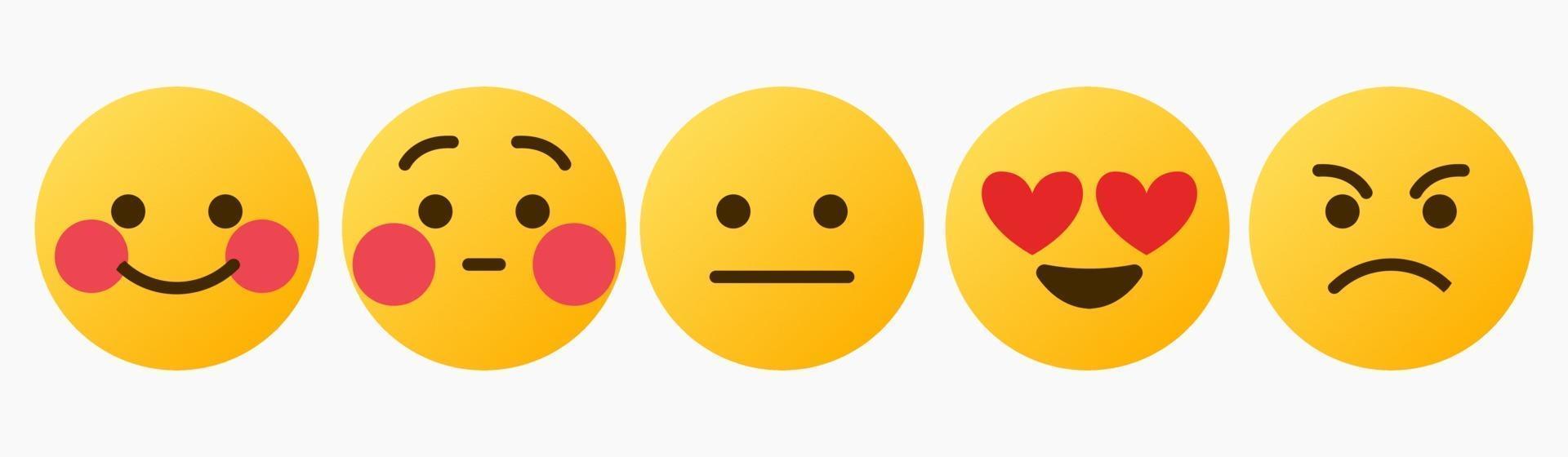 Emoticon Reaction, Cute, Thanks, Love, Waiting - Vector