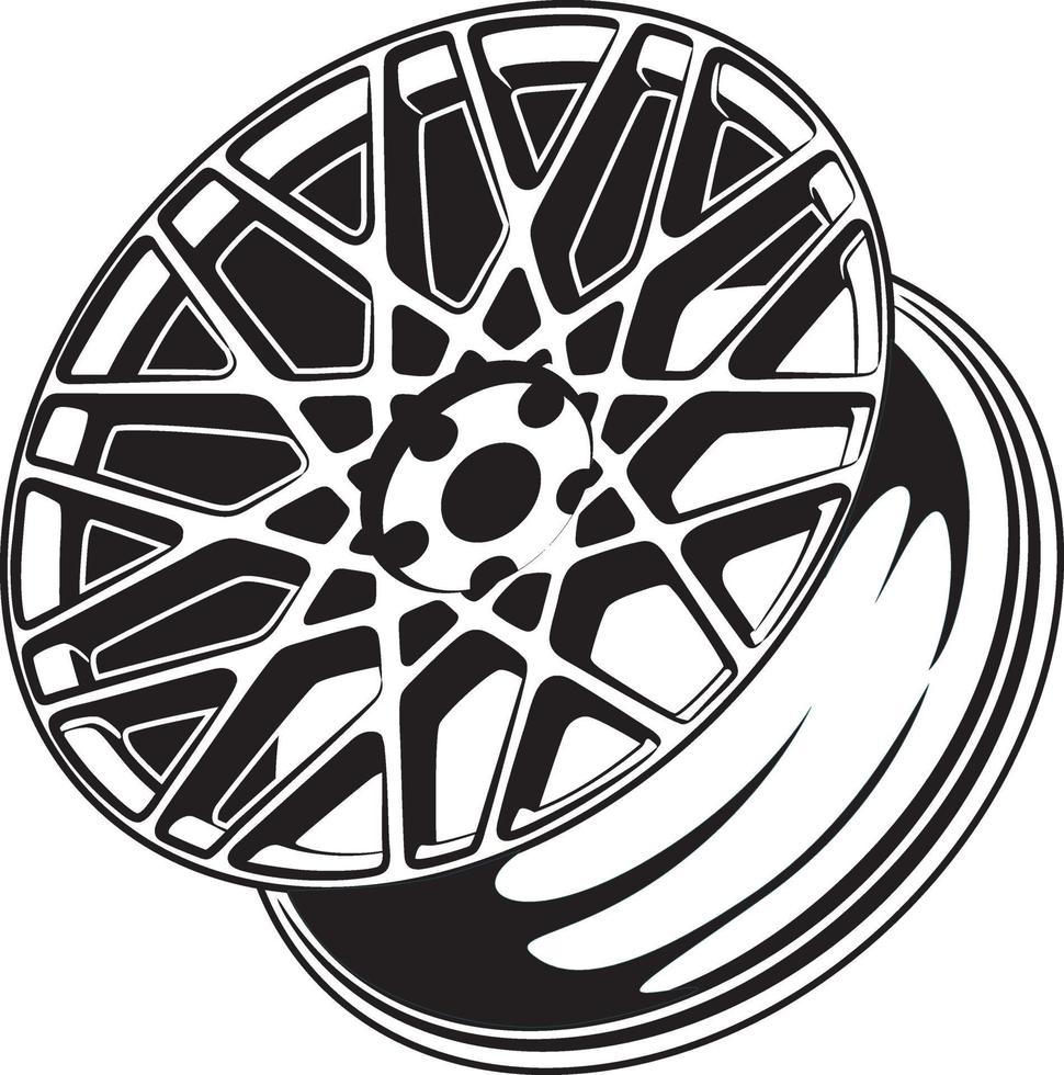 car wheel illustration for conceptual design. vector