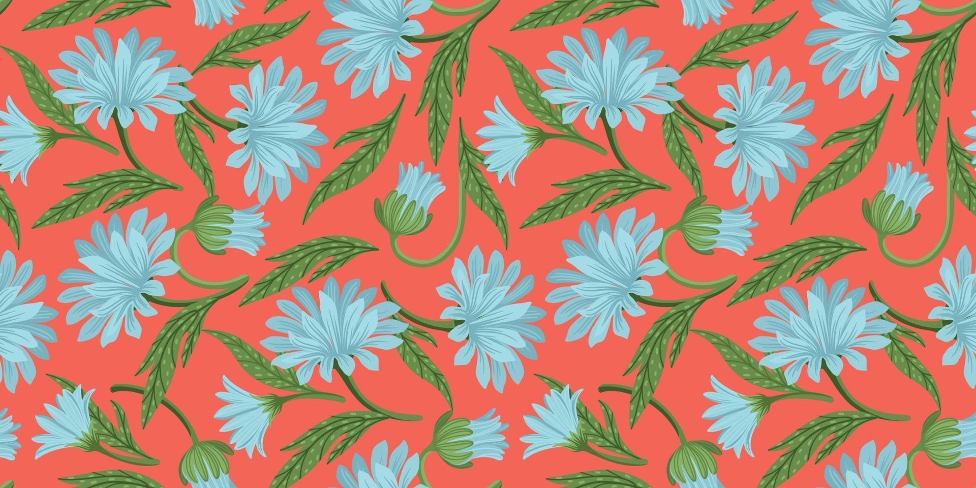 Floral seamless pattern. Vector design for paper, cover, fabric, interior decor and other use