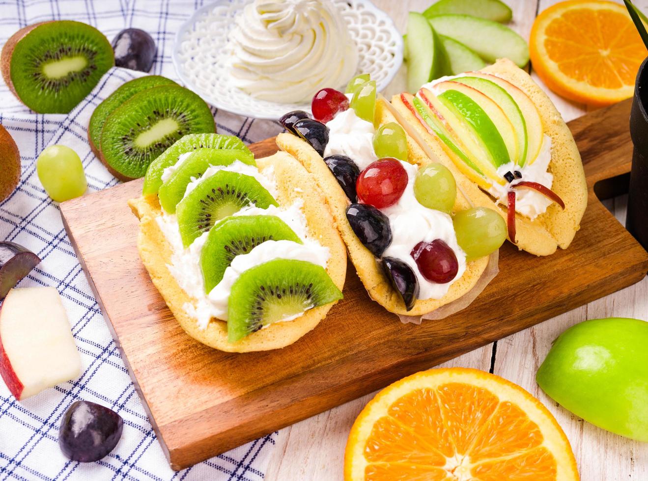 Fresh fruit tacos photo