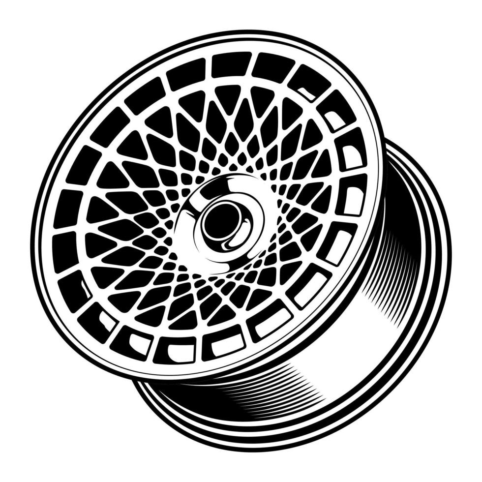 car wheel illustration for conceptual design. vector