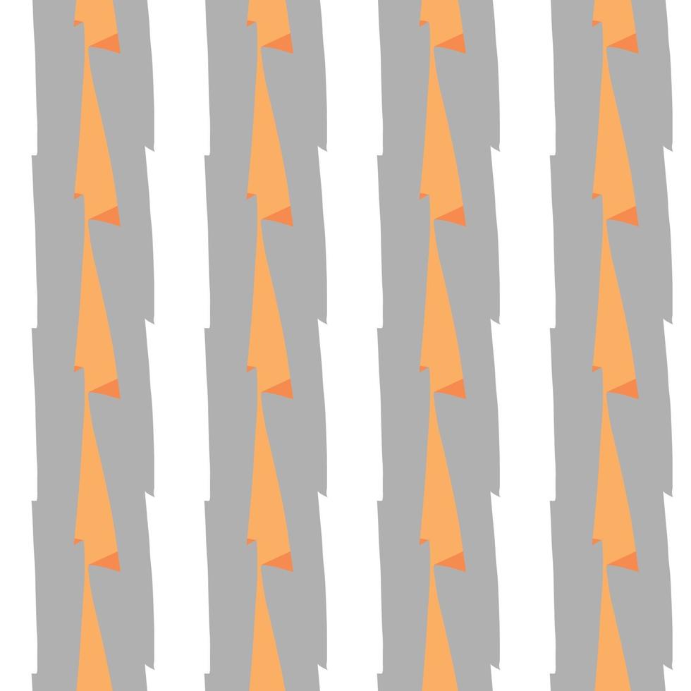 Vector seamless texture background pattern. Hand drawn, grey, orange, white colors.