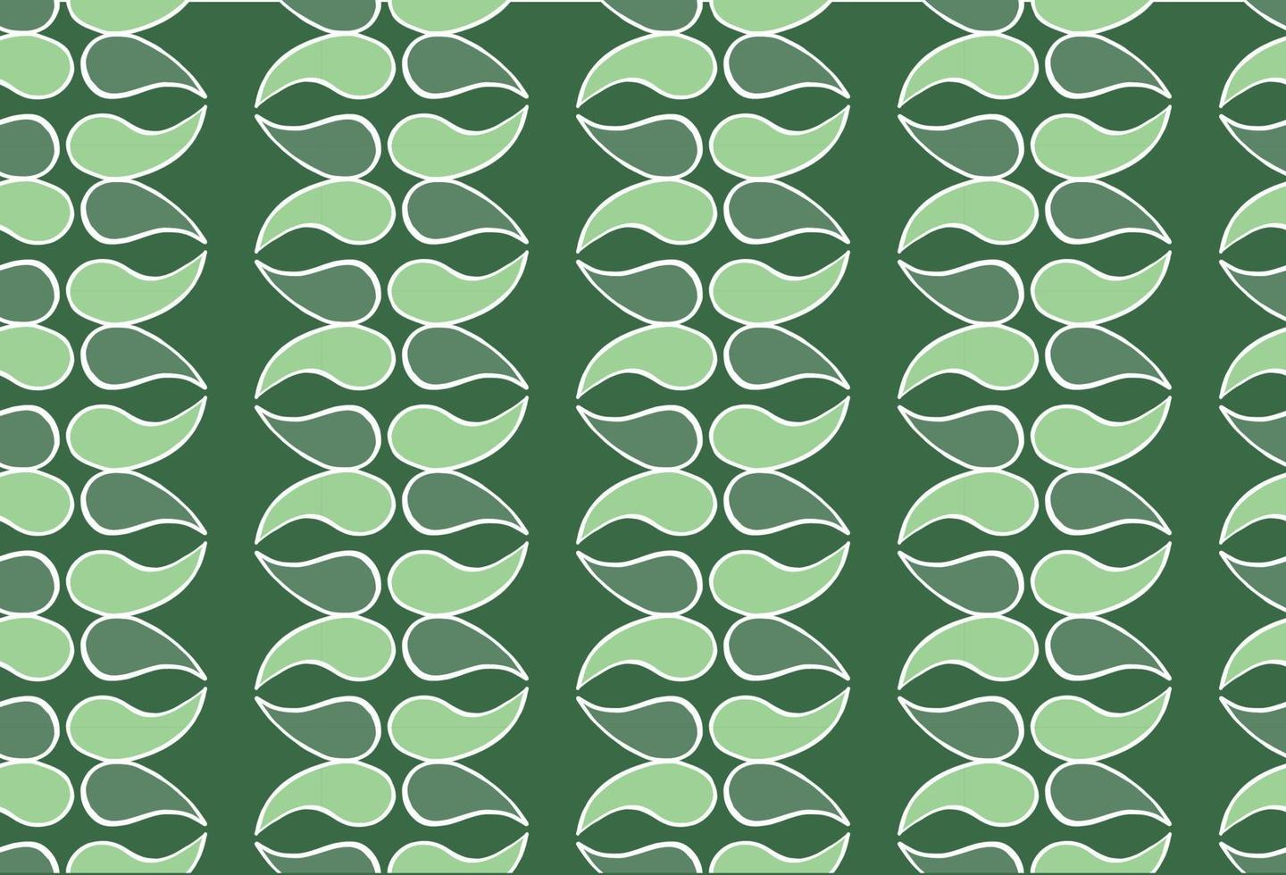 Vector texture background, seamless pattern. Hand drawn, green, white colors.
