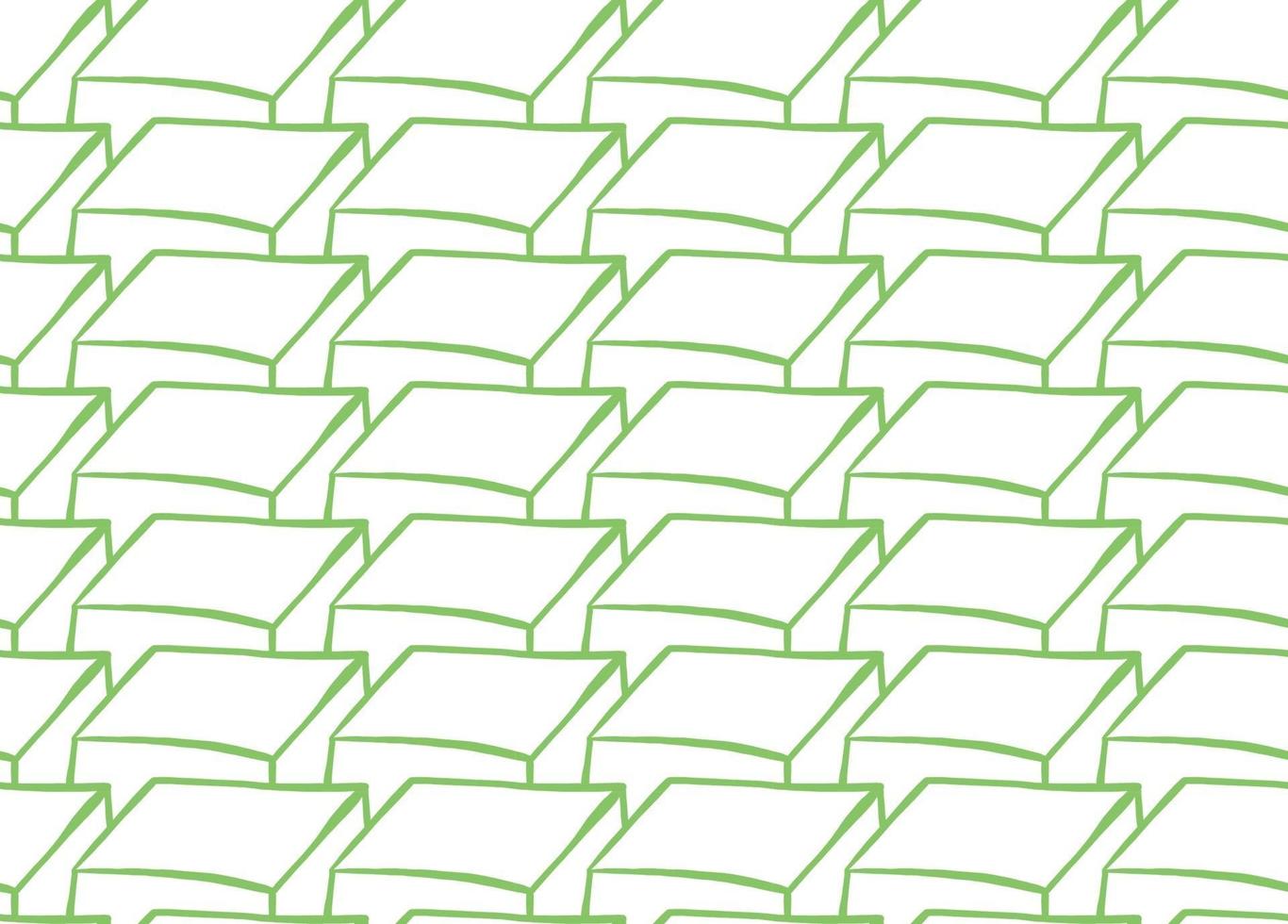 Vector texture background, seamless pattern. Hand drawn, green, white colors.